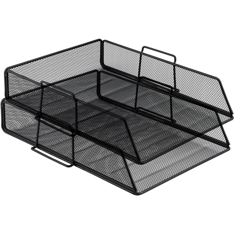 Лоток горизонтальний металевий, чорн. Axent - фото 2