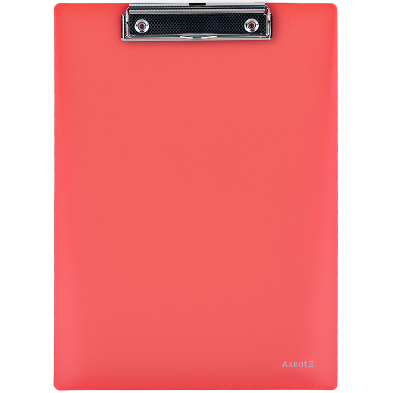 Планшет с верхним прижимом А4, пластик., красн. Axent - фото 1