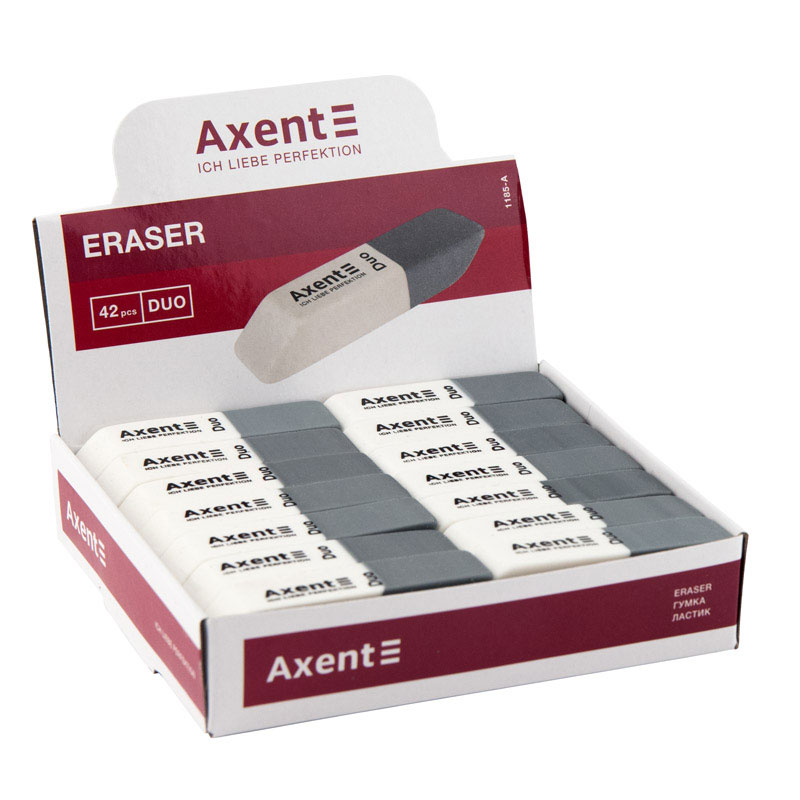 Резинка комбинированная Duo, бело-серая Axent - фото 2