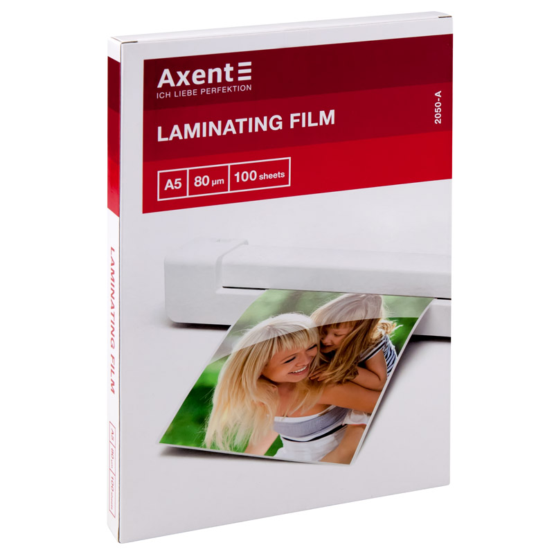 Плівка для ламінування 80 мкм, A5 (154х216мм), 100 шт. Axent - фото 1