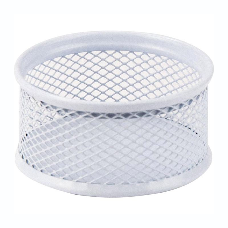 Подставка для скрепок 80x80x40 мм, металлическая, бел. Axent - фото 1