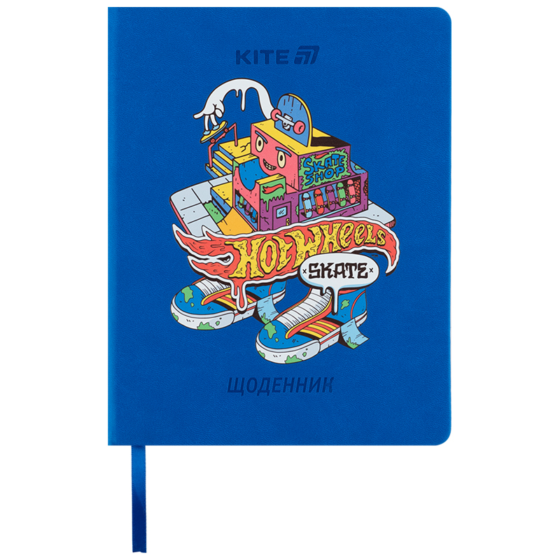 Щоденник шкільний, тверда обкладинка, PU, Hot Wheels (HW25-264) Kite - фото 2