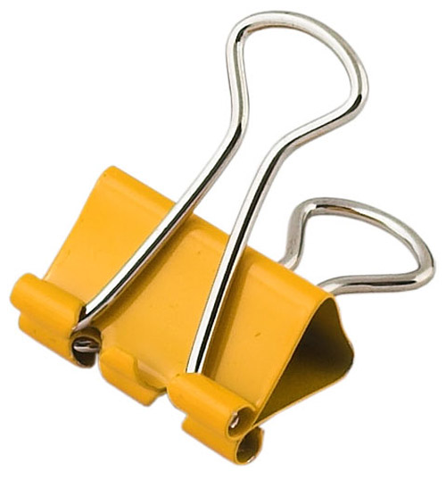 Зажим-біндер кольоровий 25мм., 12шт/уп., туба, асорті BuroMax - фото 4