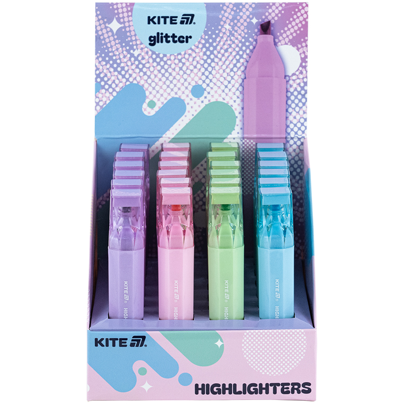 Маркер Highlighter, Kite Creative Glitter Kite - фото 2