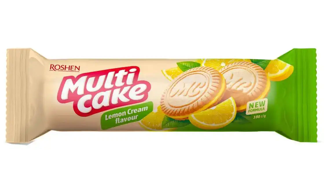 Печенье Мульти-Кейк с начинкой лимон-крем, 180гр. Roshen - фото 2