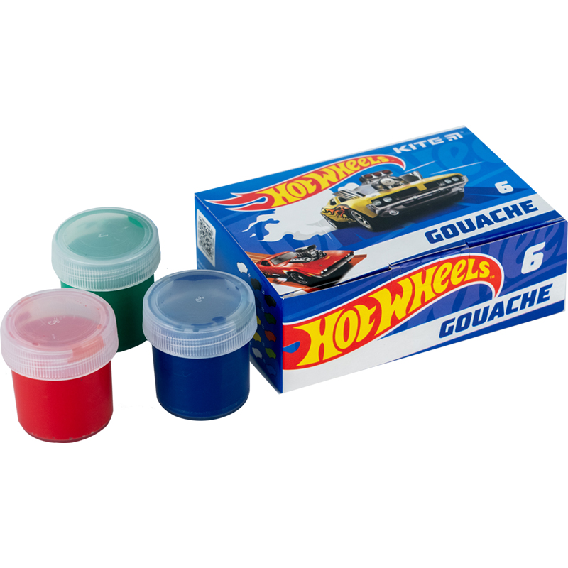 Гуашь, 6 цв., 20мл Hot Wheels (HW23-062) Kite - фото 2
