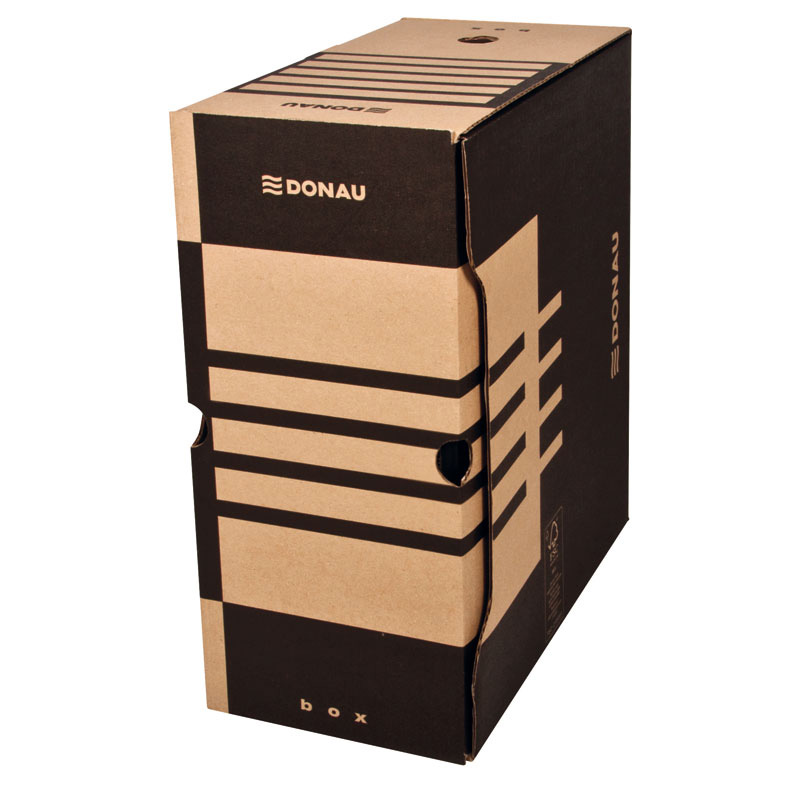 Коробка архивная А4, 155мм., коричн. DONAU - фото 2