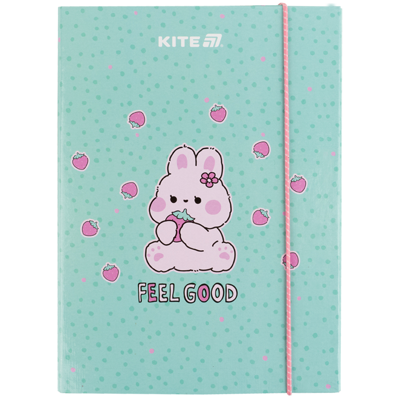Папка для тетрадей B5, на резинках, картон, Feel Good (K25-210-1) Kite - фото 2