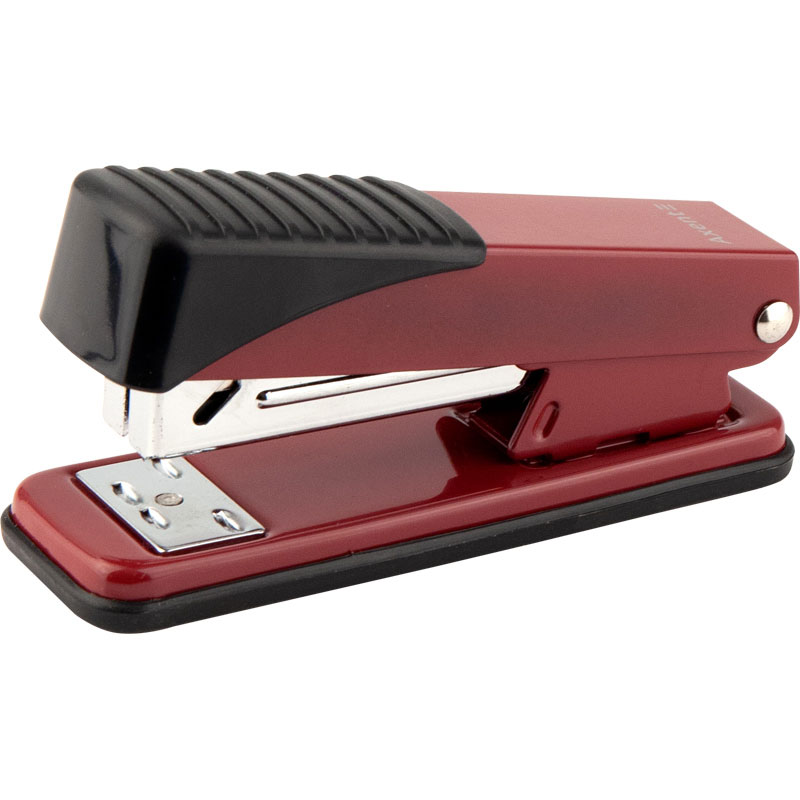 Степлер 24/6 Exakt-2, 25арк., глибина скріплення 55мм., метал., 4925-A черв. Axent - фото 1