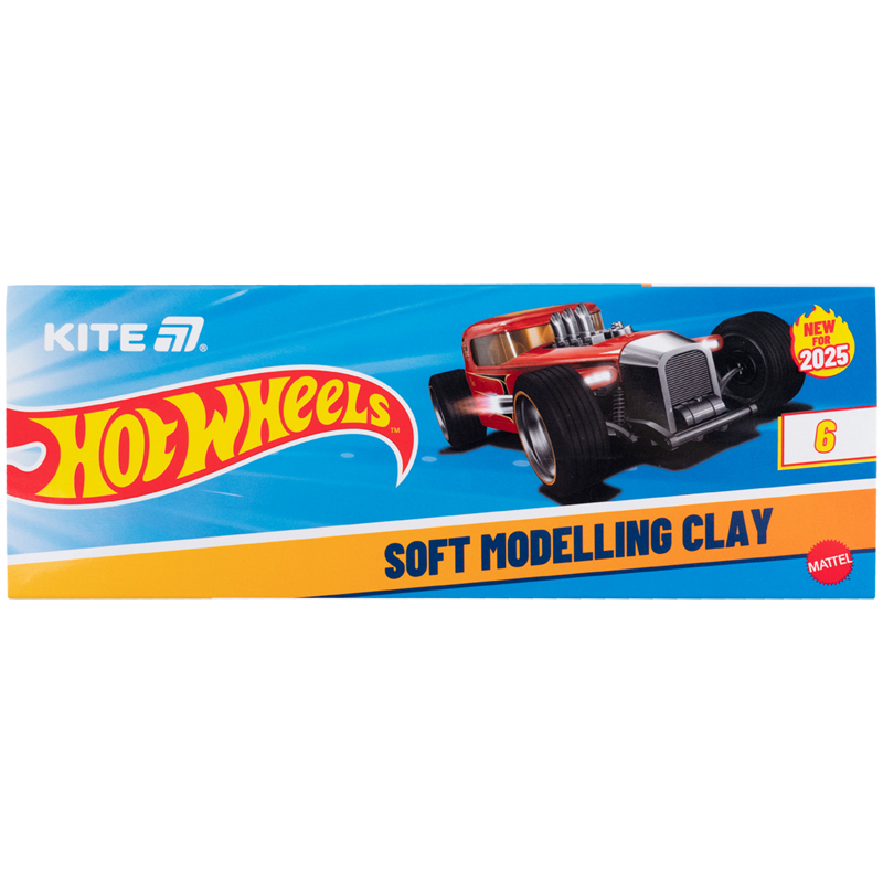 Пластилин восковой, 6 цветов, 120 г. Hot Wheels Kite - фото 1