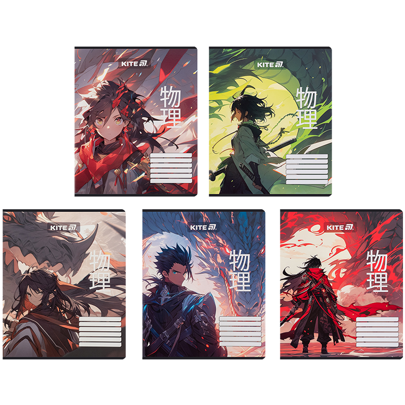 Зошит 18 арк., лін., софт-тач + УФ лак, Kite Anime (K25-237-1) Kite - фото 14