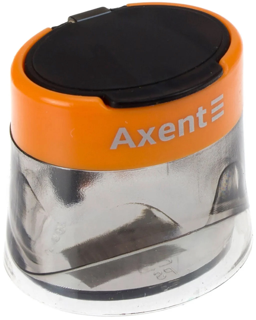 Точилка з контейнером, пластикова, 2 отвори, з кришкою, асорті Axent - фото 3