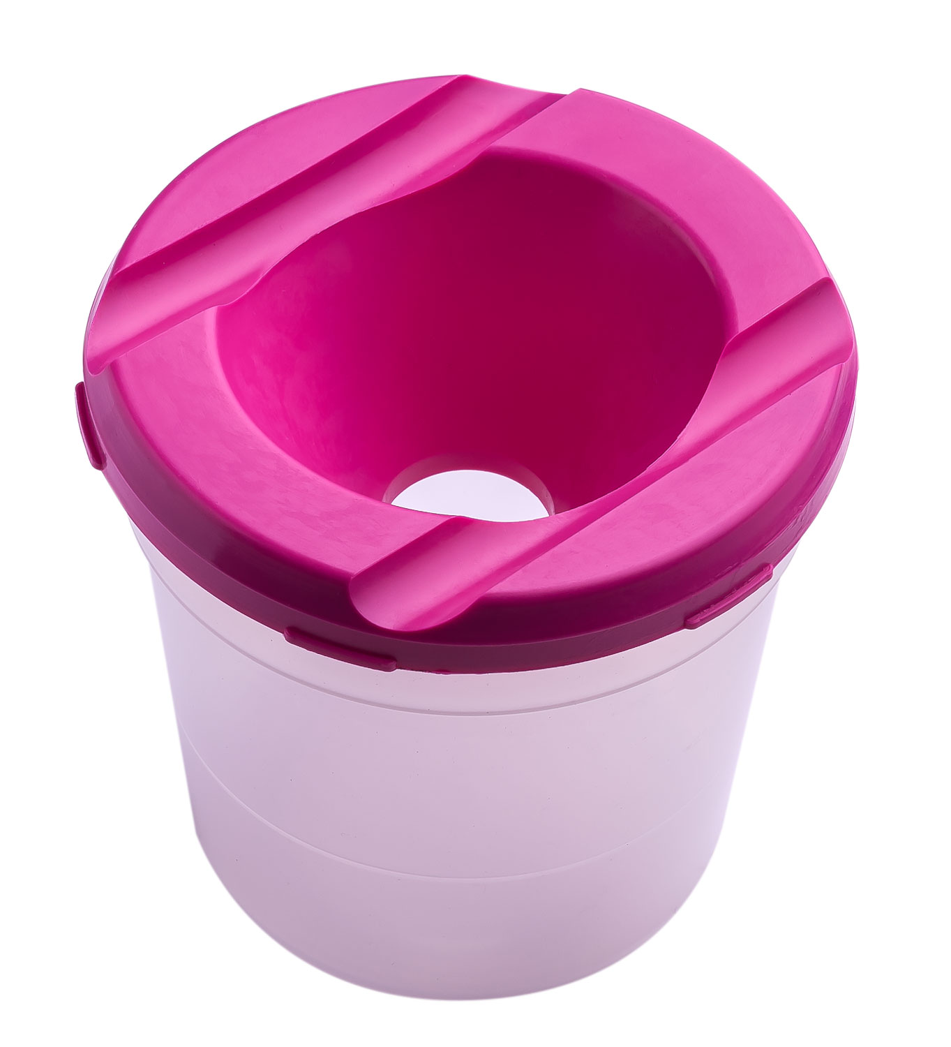 Стакан-непроливайка Kids line, 76*73*76мм., розов. ZiBi - фото 1