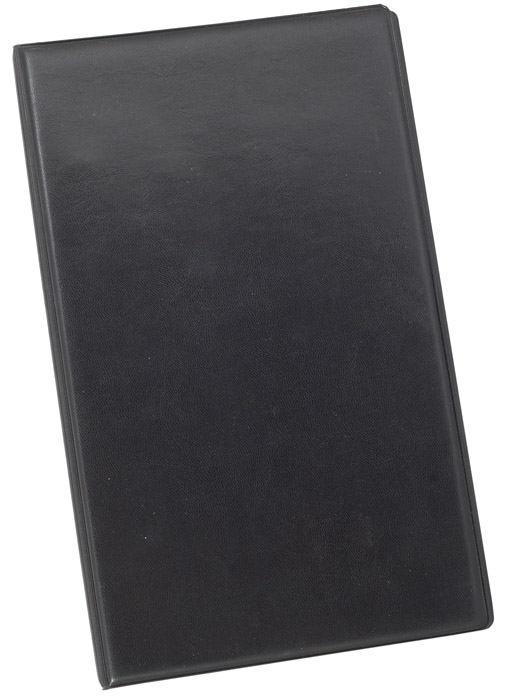 Визитница на 200 визиток, на кольцах, с разделителями, винил., черн. BuroMax - фото 3