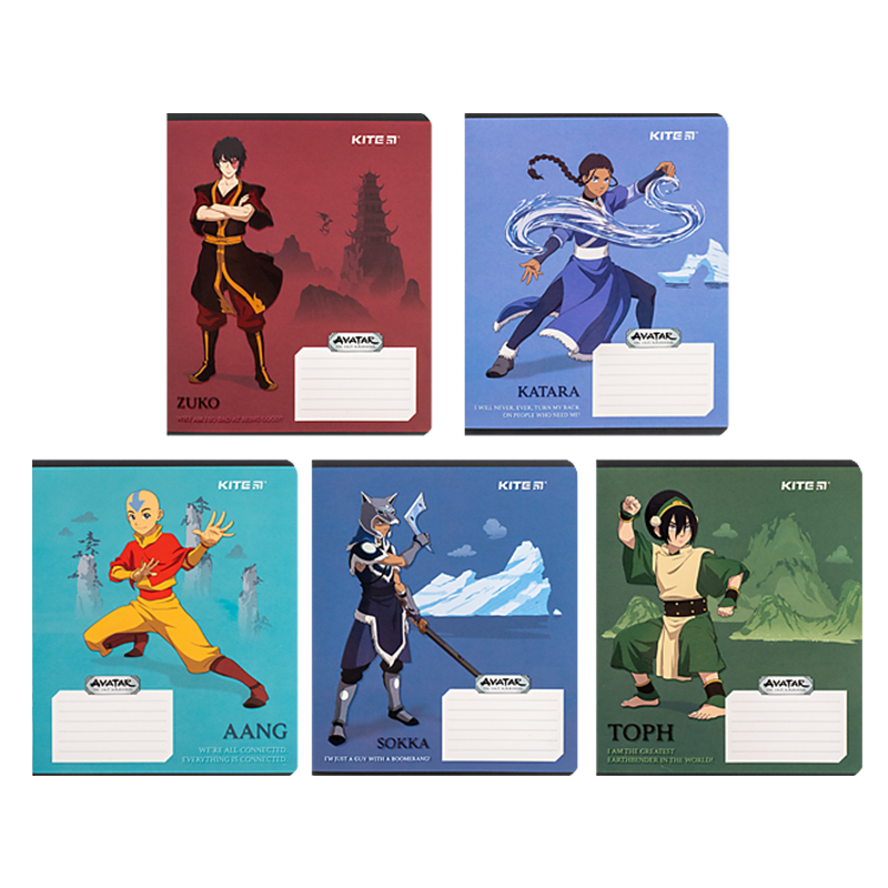 Зошит 18 арк., лін., софт-тач + УФ лак, Avatar (AV24-237) Kite - фото 12