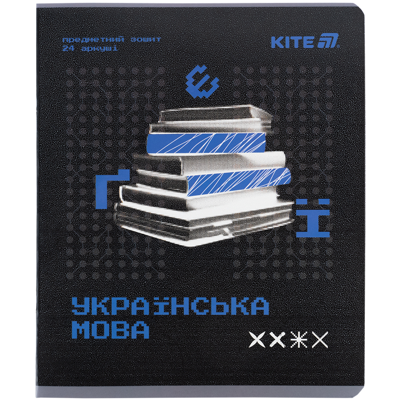 Предметная тетрадь 24 лист., лин. , гибридный лак+УФ, Techno, (K25-240-9) Kite - фото 2
