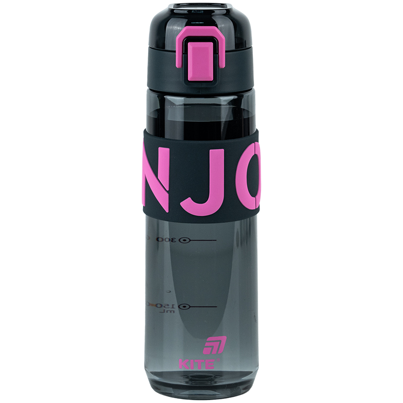 Пляшечка для води, 680 мл, чорно-рожева (K25-1233-3) Kite - фото 2