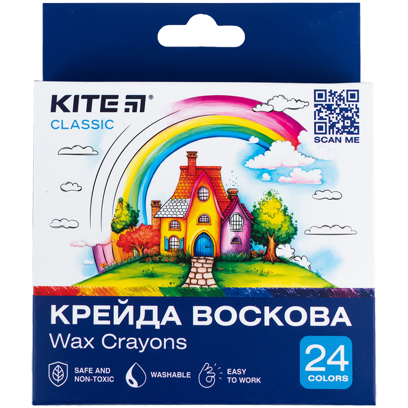 Крейда воскова, 24 кольори Kite Classic Kite - фото 1