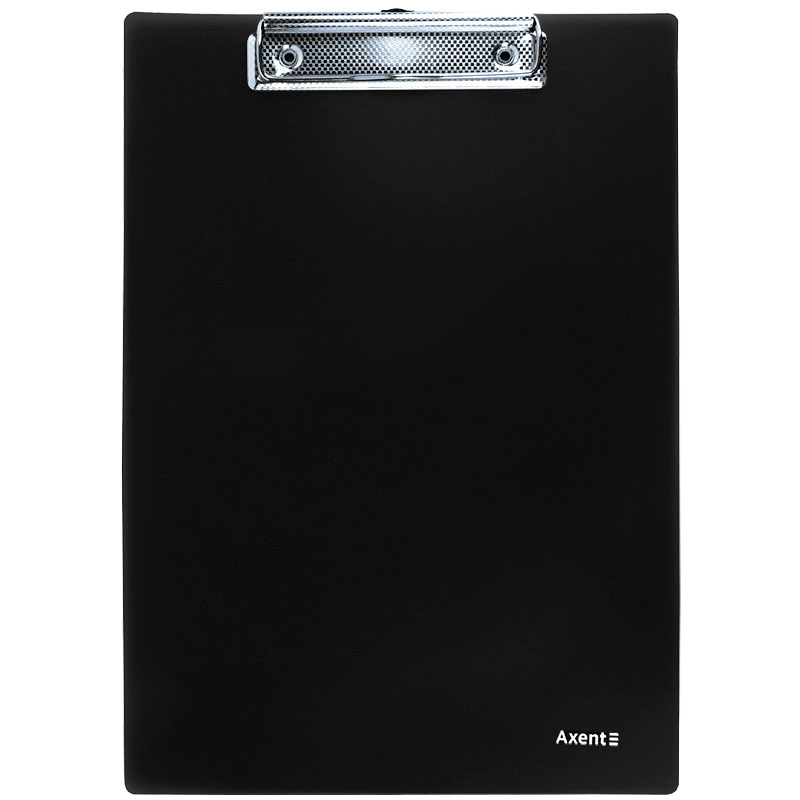 Планшет с верхним прижимом А4, пластик., черн. Axent - фото 1