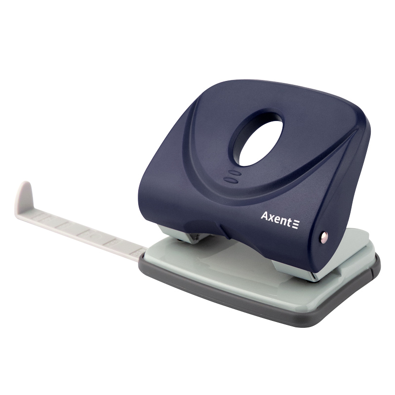 Дырокол на 2 отверстия, до 30 листов Welle-2, пластиковый, син. Axent - фото 2
