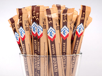 Сахар в стиках порционный, тросниковый 