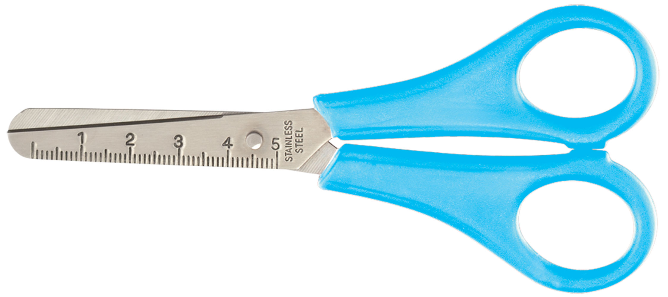 Ножницы 13,2см,  детские (ZB.5001), син. BuroMax - фото 1