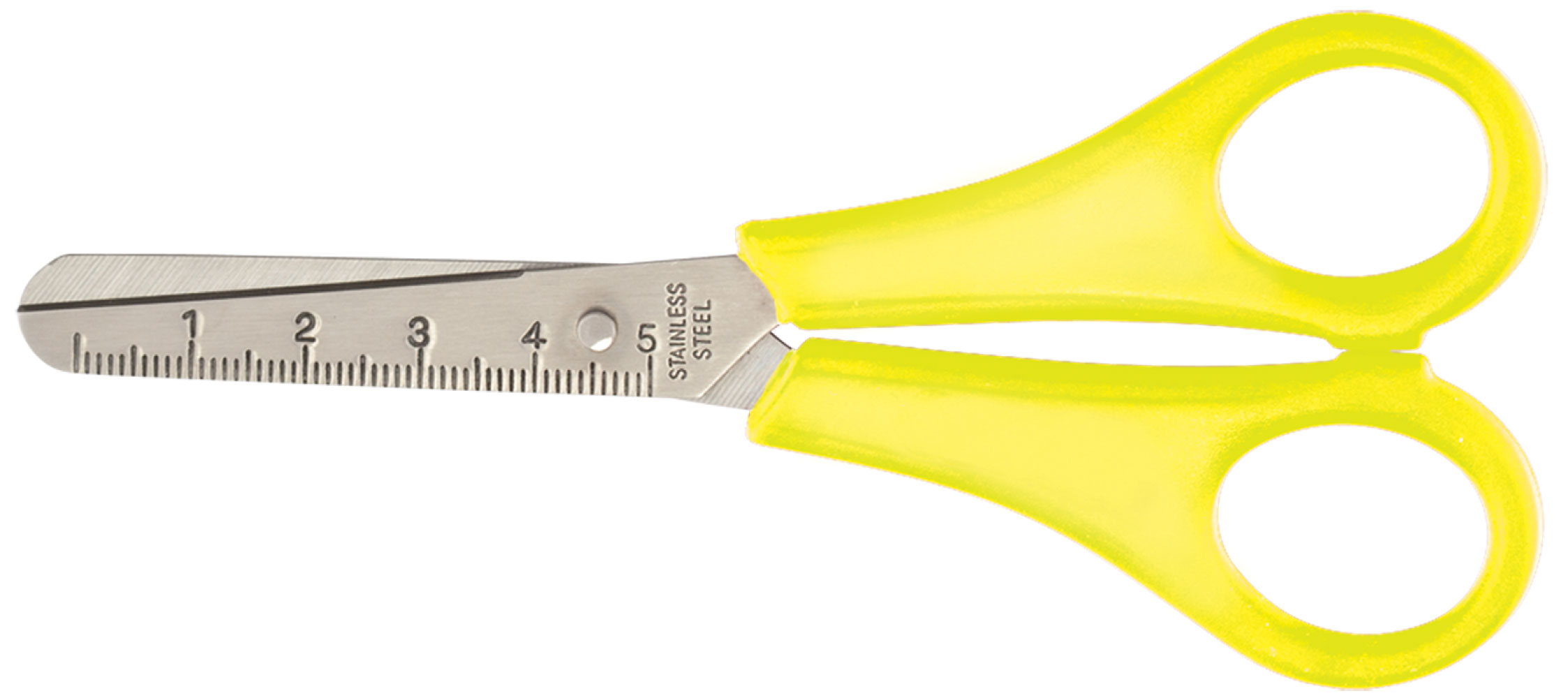 Ножиці 13,2см.,  дитячі (ZB.5001), жовт. BuroMax - фото 1