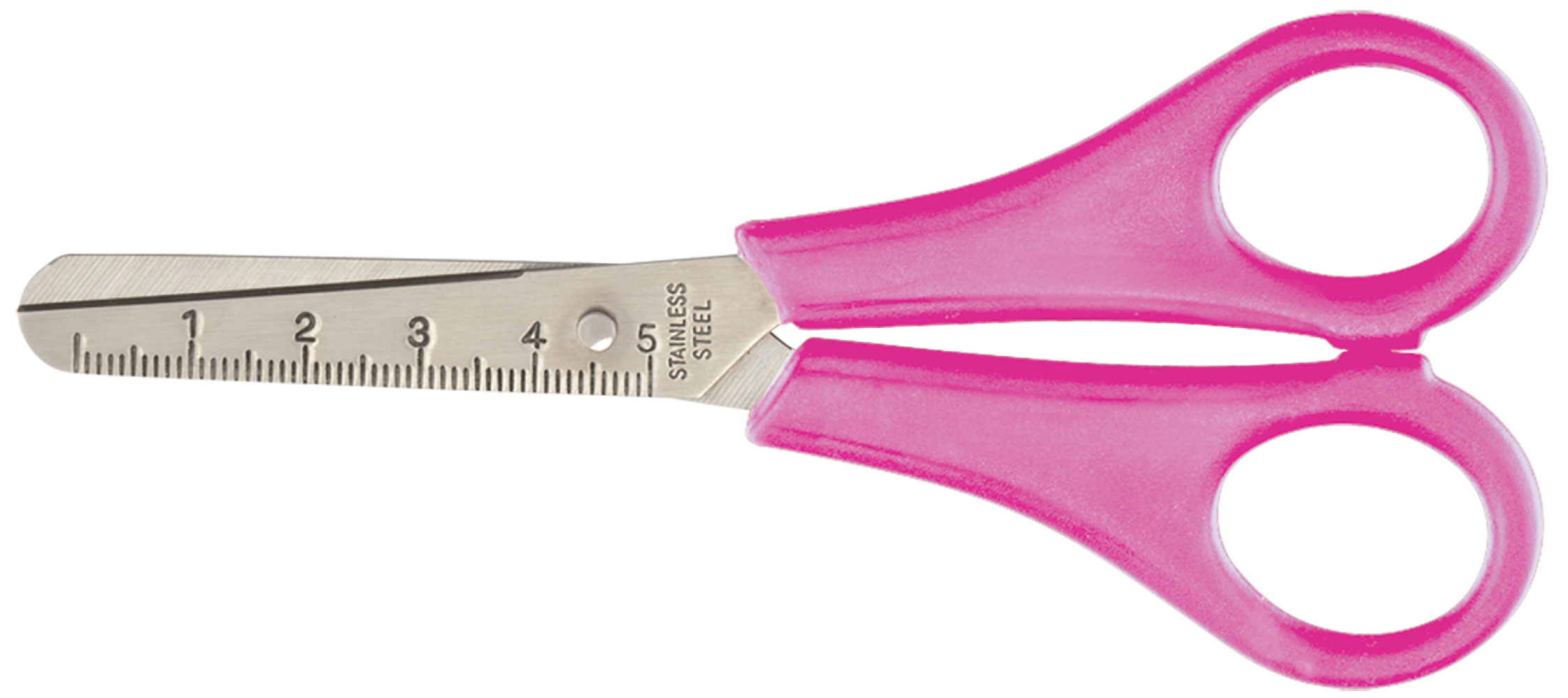 Ножиці 13,2см.,  дитячі (ZB.5001), рожев. BuroMax - фото 1