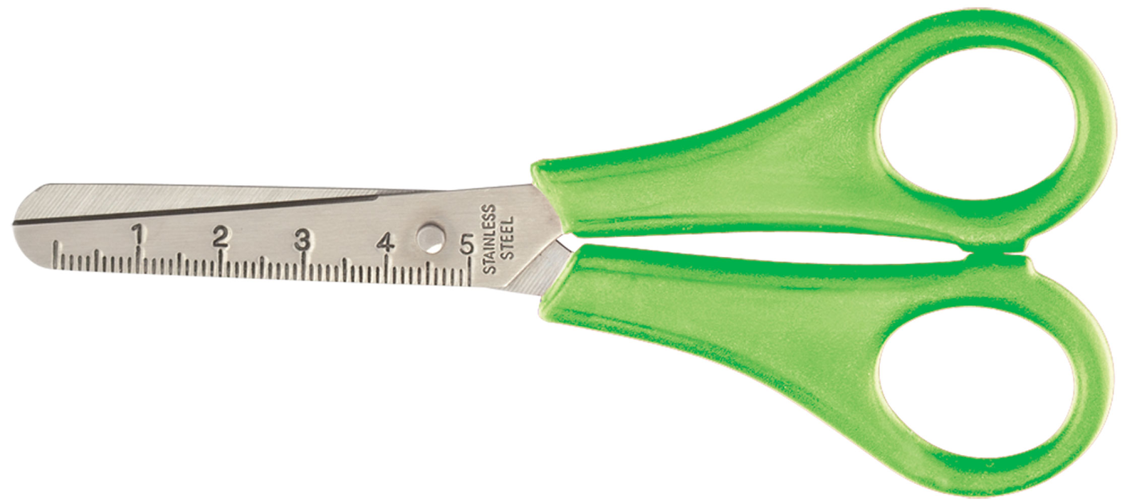 Ножницы 13,2см,  детские (ZB.5001), салат. ZiBi - фото 1