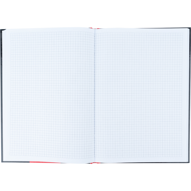 Книга обліку 80арк., А4, Colors, тверда обкладинка, клітинка, черв. Axent - фото 1