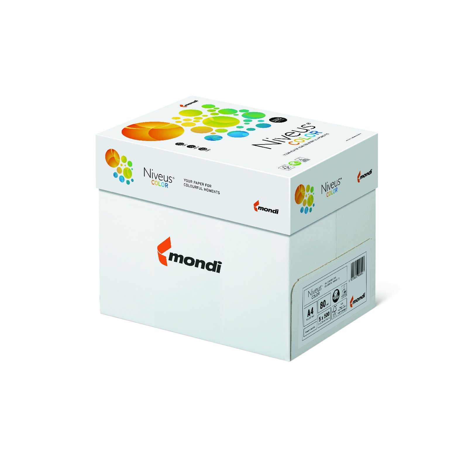 Бумага цветная Color A4 интенсив 80г./м2, 500лист., CO44 coral red, красн. Mondi - фото 2