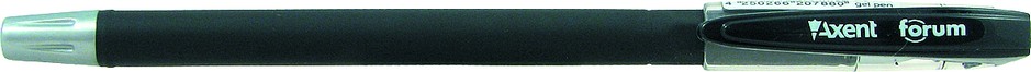 Гелевая ручка Forum, корпус черн., 0.5мм., стержень черн. Axent - фото 1