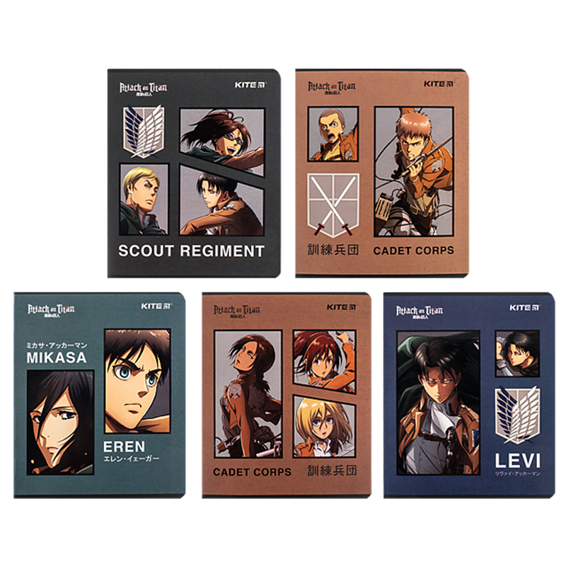 Зошит 24 арк., лін., софт тач + УФ лак, Attack on Titan (AT24-239) Kite - фото 10