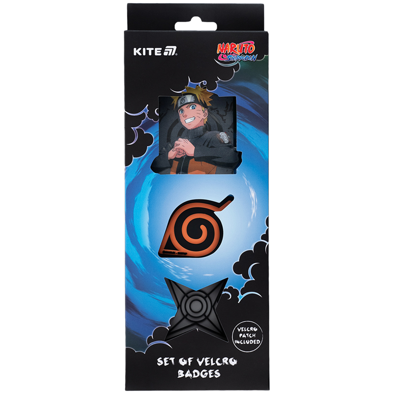 Набор бейджей на липучке, 3 шт., 3012 Naruto Shippuden Kite - фото 2