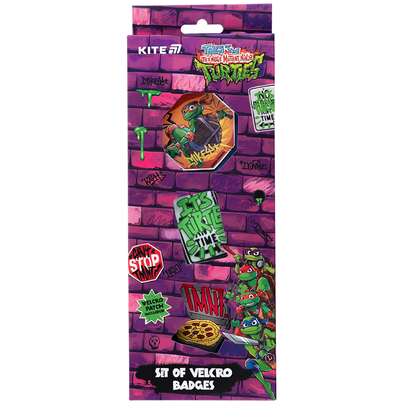 Набір бейджів на липучці, 3 шт., 3012 Ninja Turtles Kite - фото 2