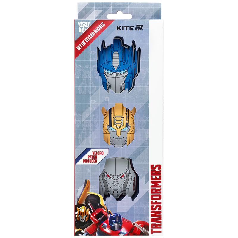Набор бейджей на липучке, 3 шт., 3012 Transformers Kite - фото 2