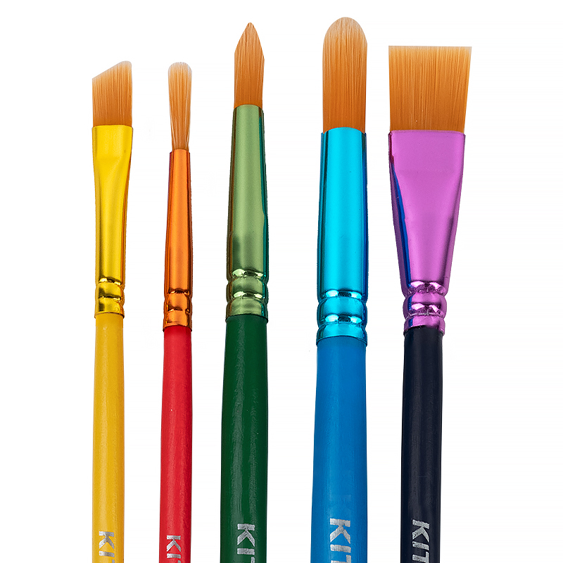 Набор из 5-ти кисточек синтетика  Kite Classic Baseus - фото 1