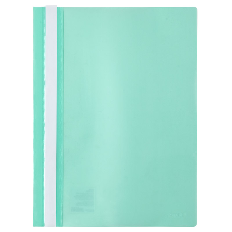 Скоросшиватель с прозрачным верхом А4, мятный Axent - фото 1