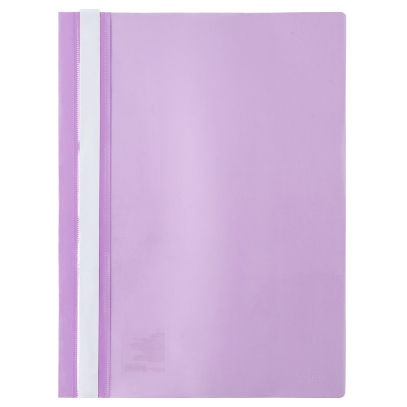 Скоросшиватель с прозрачным верхом А4, сиренев. Axent - фото 1