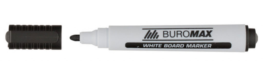 Маркер для дошок, круглий наконечник 2-4мм., чорн. BuroMax - фото 3