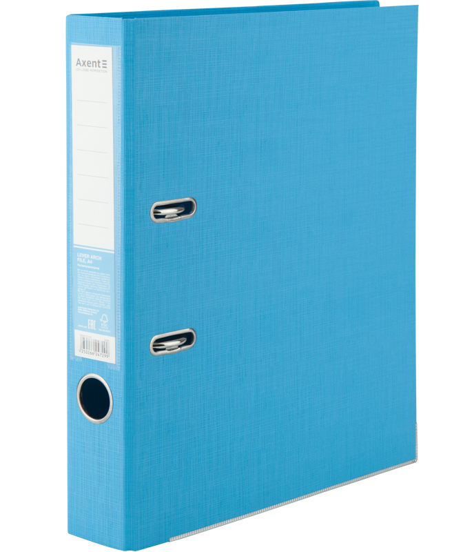Регистратор 5см. А4 (PP двустороннее покрытие) Prestige, св.-голубой Axent - фото 1