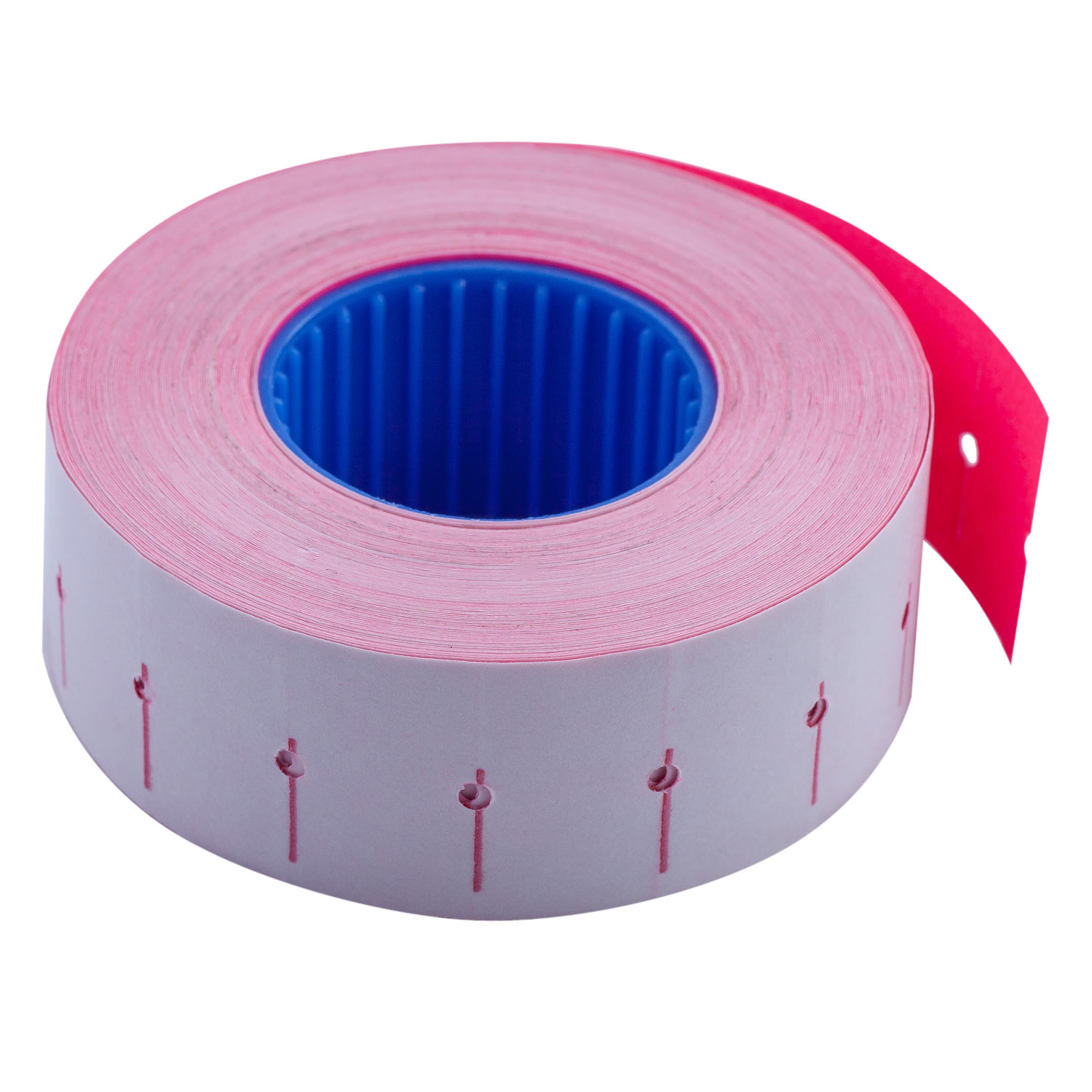 Етикет-стрічка 22*12мм., прямокутні, внутрішня намотка, 1000шт./рул., 10рул/уп., малиновий BuroMax - фото 1