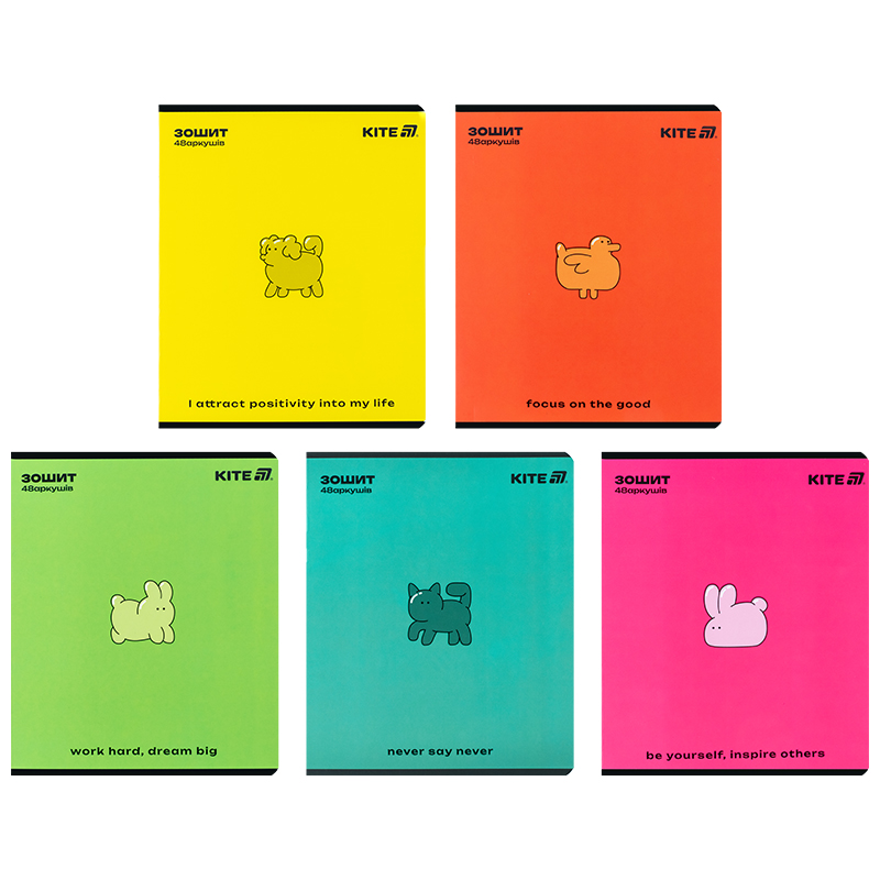 Зошит 48 арк., кл., УФ лак об'ємний + софт тач, One color (K25-259-2) Kite - фото 20