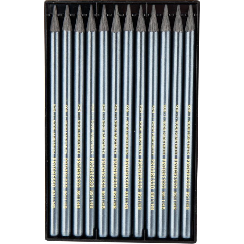 Карандаш без древесины цельнографитный Progresso 8911, твёрдость HB Koh-i-noor - фото 2