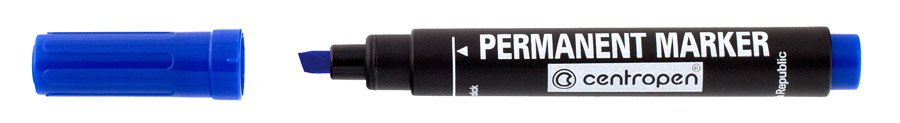 Маркер перманентный, клиновидное острие 1-4,6мм. 8576, син. Centropen - фото 3