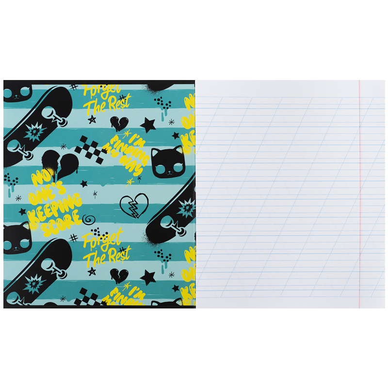 Тетрадь 12 лист., кос., гибр. лак + УФ лак, LO (LO25-235) Kite - фото 7