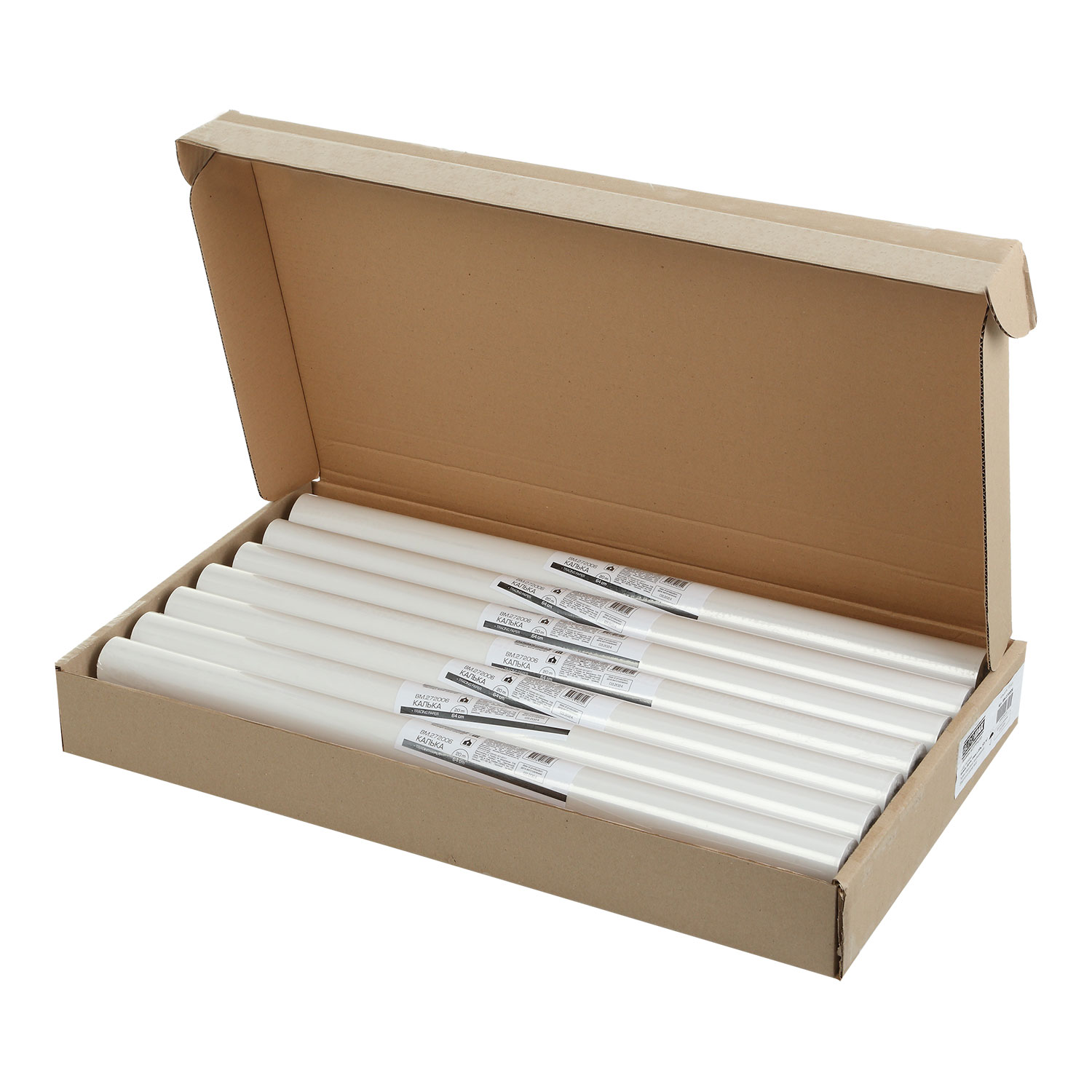 Калька для креслення 640мм.*20м., 52г/м2., без втулки BuroMax - фото 2