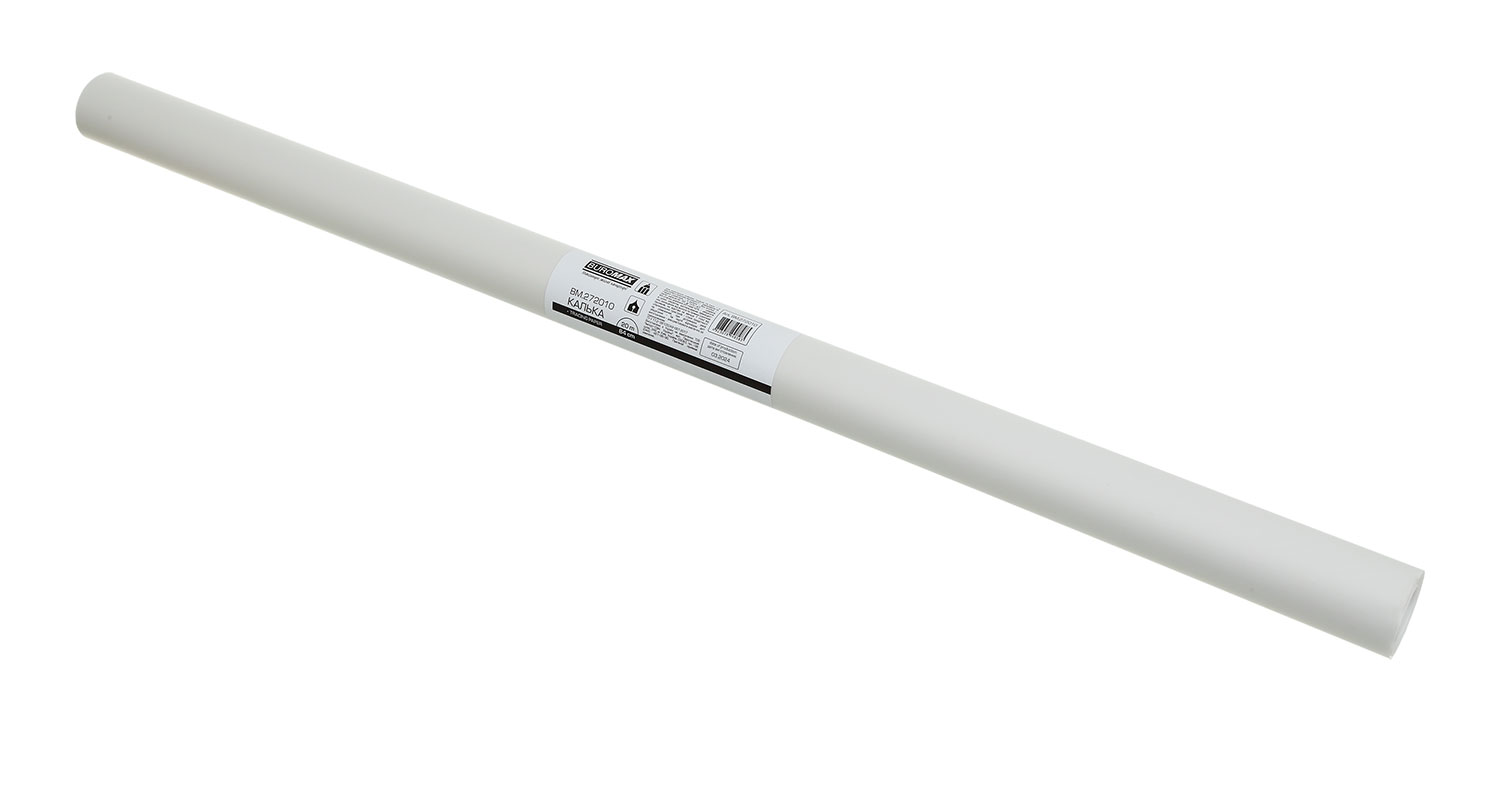 Калька чертежная 840мм.*20м., 52г/м2., без втулки BuroMax - фото 2