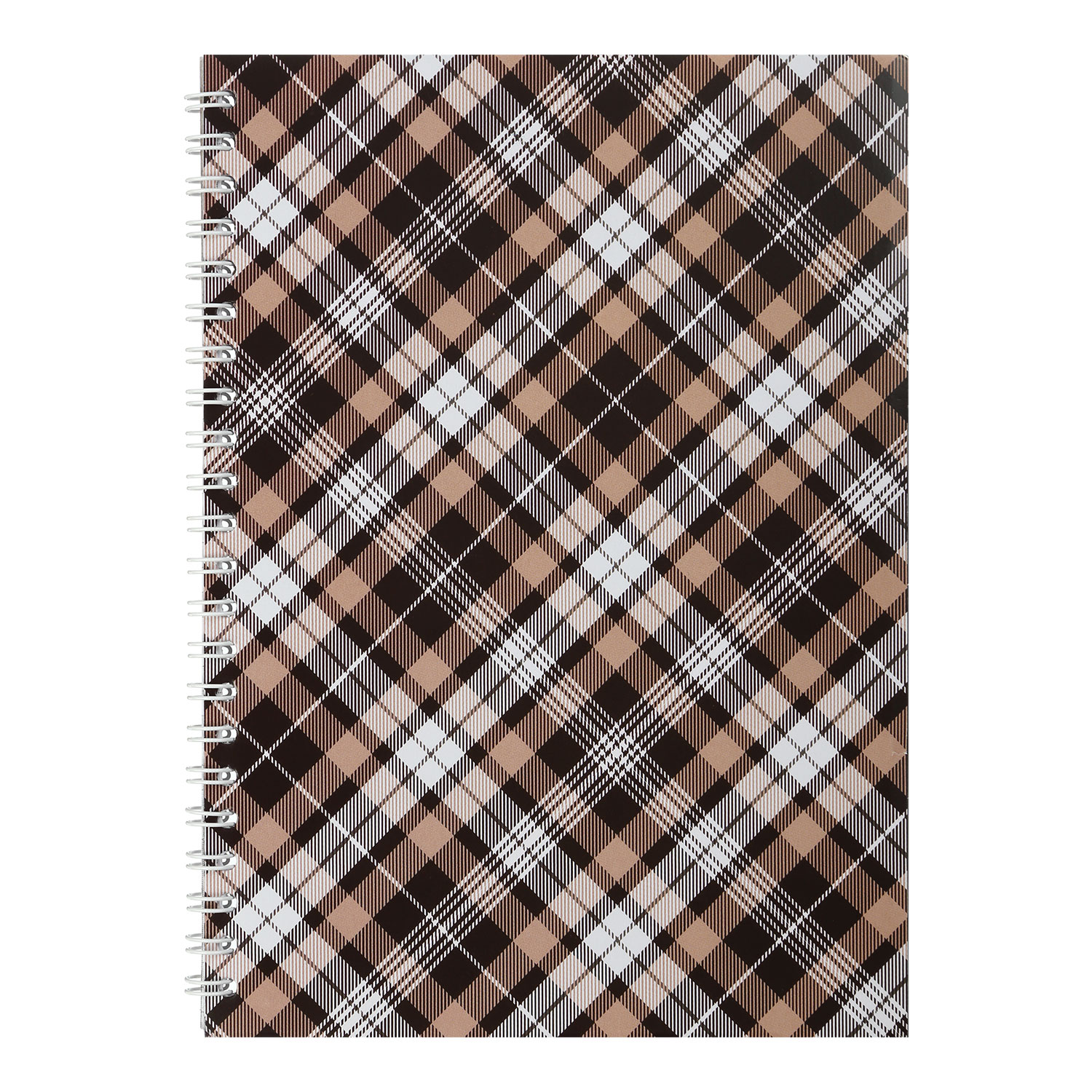 Зошит на спіралі А5, 48арк., клітинка, коричн. BuroMax - фото 1