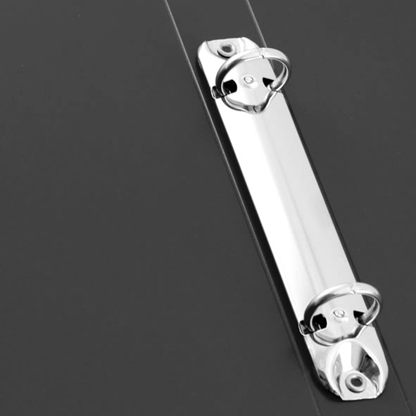 Папка А4, 25мм., 2 кільця, пластик, асорті BuroMax - фото 3